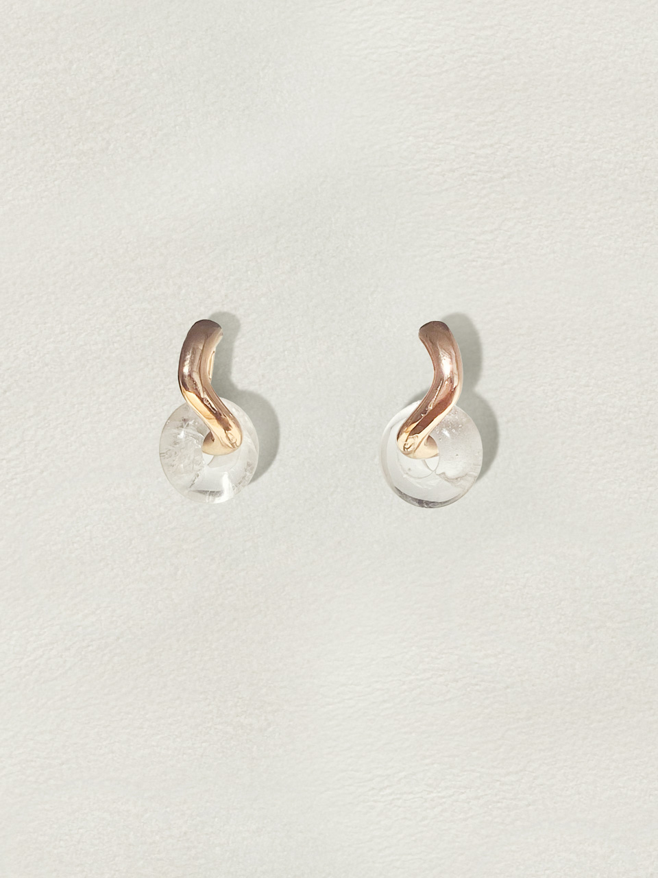 Gemstone hoop earring-2 (젬스톤 후프 이어링2)